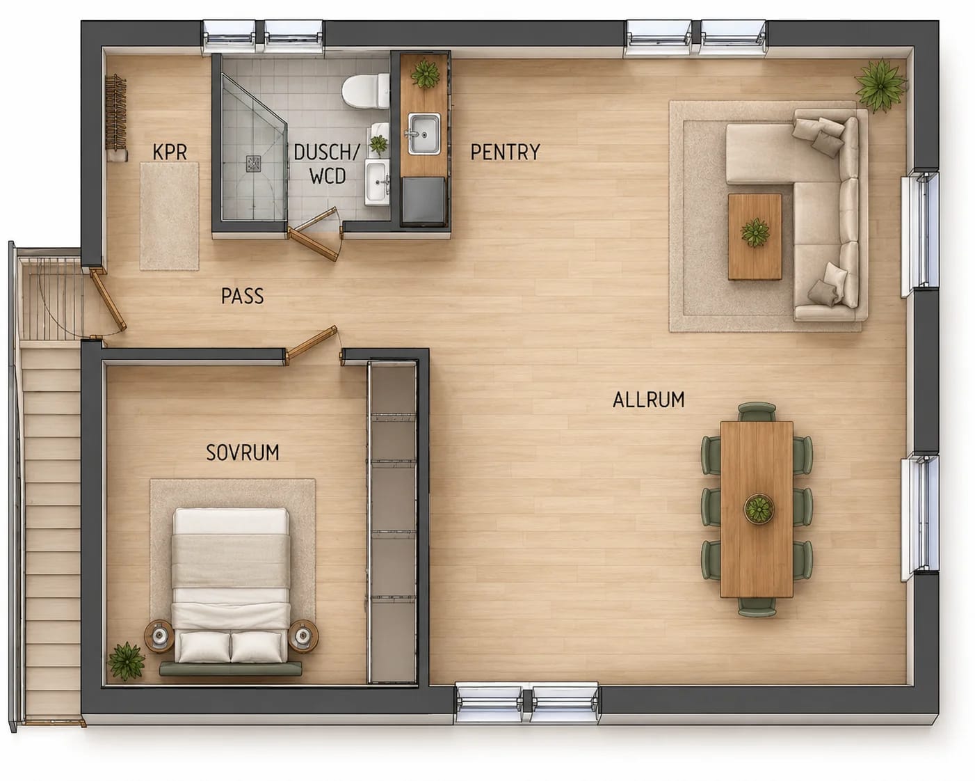 2-room apartment in Sundsvall, Bölevägen - image 5